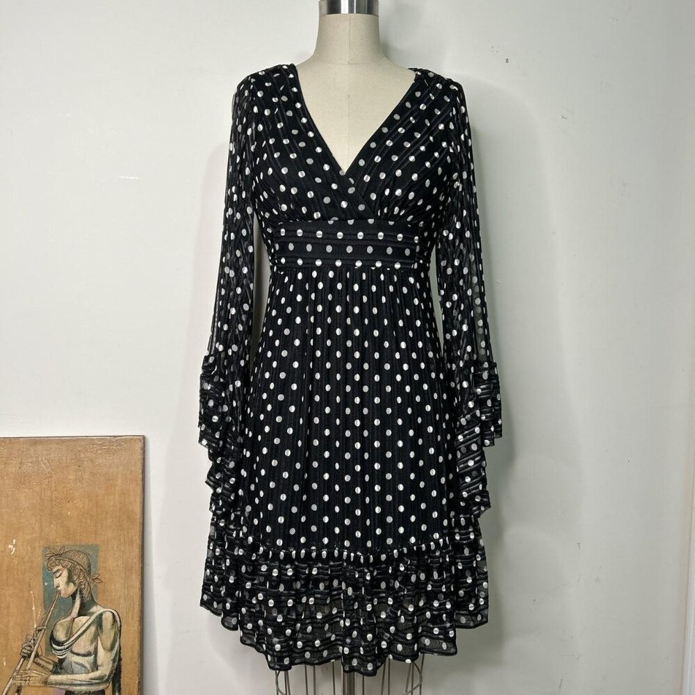 Betsey Johnson Black and White Polka Dot Dress